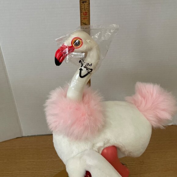 Vtg Chain Fong Dancing Flamingo Plush Toy Musical Movement Very Rare SEE VIDEO - Picture 12 of 13